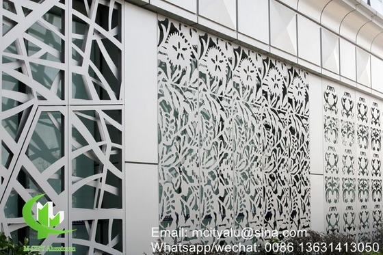 Aluminiumperforierte Dekorationsplatte für Vorhangwand Fassadenverkleidung Wandplatte mit 2 mm Dicke Perforierwand