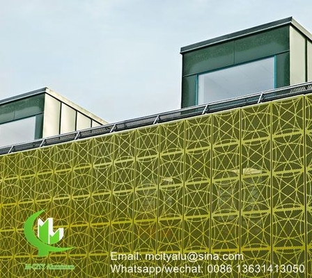 Laserschnitt Aluminiumperforiertes Panel für Vorhangwand Fassade Verkleidung Wandplatte mit 2 mm Dicke Perforierbildschirm