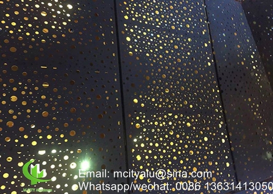 Laserschnitt Aluminiumperforiertes Panel für Vorhangwand Fassade Verkleidung Wandplatte mit 2 mm Dicke Perforierbildschirm