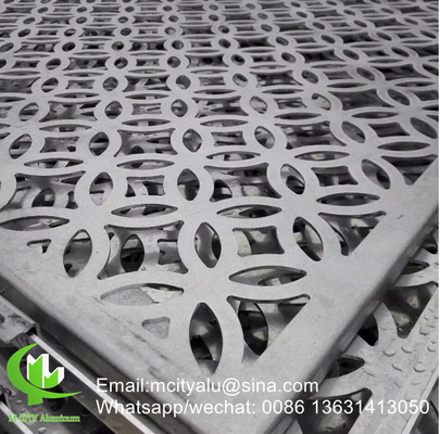 Metall Aluminium perforierte Dekorationsplatte für Vorhangwand Fassade Verkleidung Wandplatte mit 3 mm Dicke perforierte sie