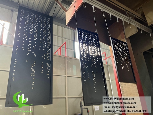Architektonisches Metallbildschirm Aluminiumblech mit Rahmen Hohlgestaltung mit LED-Licht