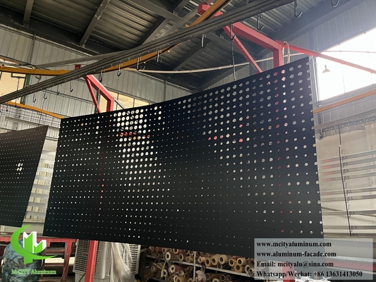 Matt Schwarz Perforierbare Metallbeschichtung Aluminiumfolie für Fassadenbeschichtung