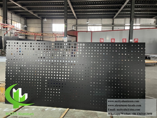 Stanzschirm für architektonische Dekorationsanlagen Aluminiumfolie für Außenwandverkleidung