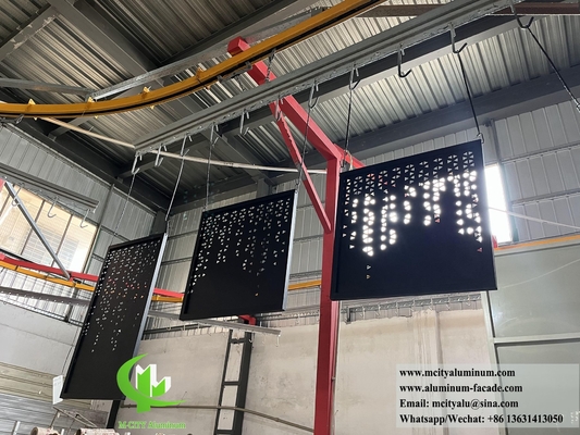 Stanzschirm für architektonische Dekorationsanlagen Aluminiumfolie für Außenwandverkleidung