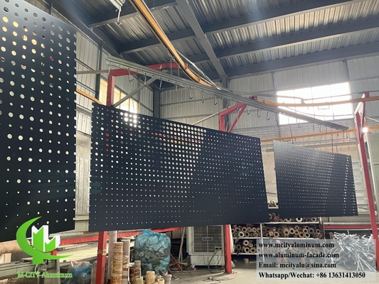 Matt Schwarz Perforierbare Metallbeschichtung Aluminiumfolie für Fassadenbeschichtung