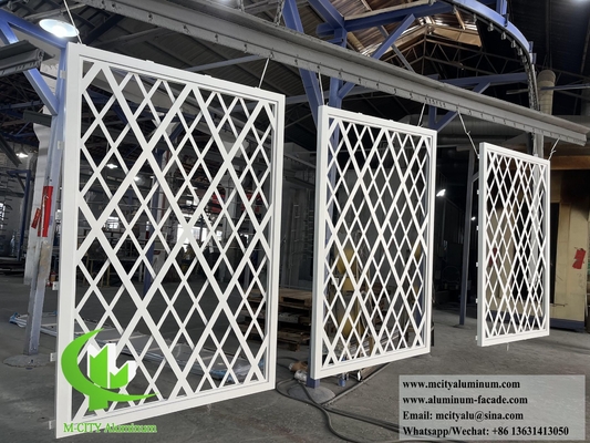 Aluminium Dekorationszaun Metallschirm für Gebäude Dekoration