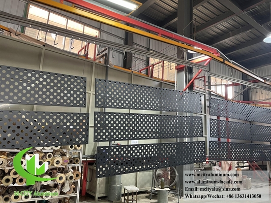 Stanzschirm für architektonische Dekorationsanlagen Aluminiumfolie für Außenwandverkleidung