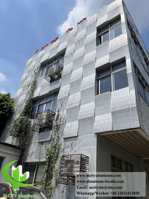 Aluminium Dekorationszaun Metallschirm für Gebäude Dekoration