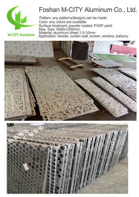 China Aluminium-Privacy-Bildschirm CNC-Laser-Schnitt Dekorationspaneel Fassade Wandpaneel Verkleidung