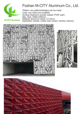 China Aluminium-Privacy-Bildschirm CNC-Laser-Schnitt Dekorationspaneel Fassade Wandpaneel Verkleidung