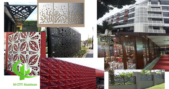 Aluminiumplatten Fassade Wandverkleidung Panel Außen Gebäude Abdeckung für Gebäudedecken Innen-Außen