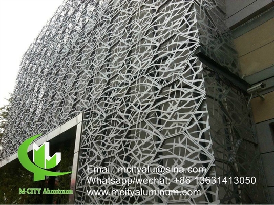 3D-Aluminiumperforierte Verkleidungsplatte für Vorhangwand Fassade Verkleidungsplatte mit Hohlbau für Außenanwendungen