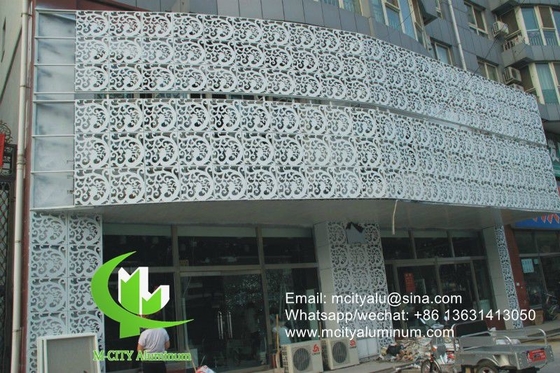 Metall-Aluminium perforierte Verkleidung mit Kunstmustern Perforation für Gebäudefassade verwendet