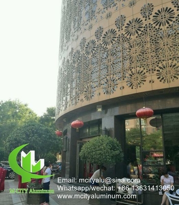China Aluminiumverkleidung CNC-Laser-Schnitt Dekorationsplatte für Fassade Wandplatte Verkleidungsplatte