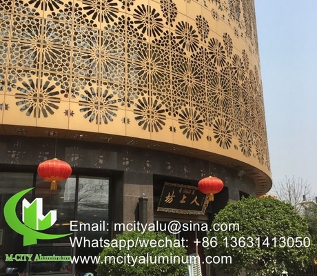 China Aluminiumverkleidung CNC-Laser-Schnitt Dekorationsplatte für Fassade Wandplatte Verkleidungsplatte