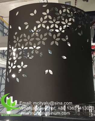 China Fabrik super langlebige Pulver beschichtet Aluminium CNC lasergeschnitten Dekorationsplatte für Fassade Wandplatte Verkleidungsplatte