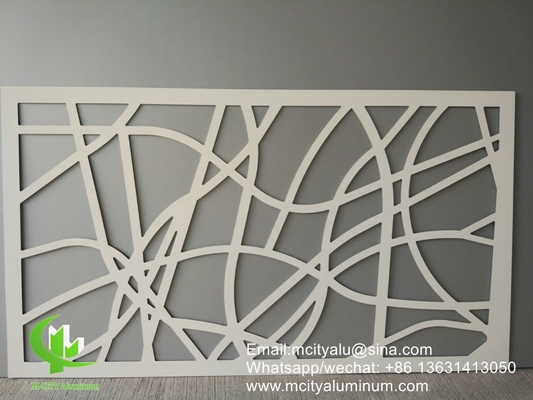 3D-Metallgartenbildschirm Aluminium-Privatsphäre-Bildschirm Metallfassade Verkleidung 2,5m Wandfassade Dekoration