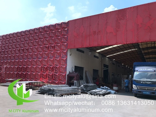 3D-perforierte Fassade Aluminium dekorative Fassade Wandverkleidung Außengebäude Vorhang Wandmuster Fassade Decke