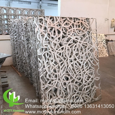 Pulverbeschichtung Perforierter 5 mm Metall-Aluminium-Bildschirm mit Holzfarben