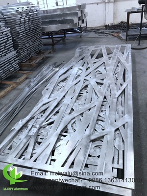 Lasergeschnittenes Pulverblech beschichtet mit Aluminium CNC geschnitzte Dekorationsplatte für Fassadenwandplatte Verkleidungsplatte