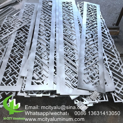 Pulverbeschichtung Perforierter 5 mm Metall-Aluminium-Bildschirm mit Holzfarben