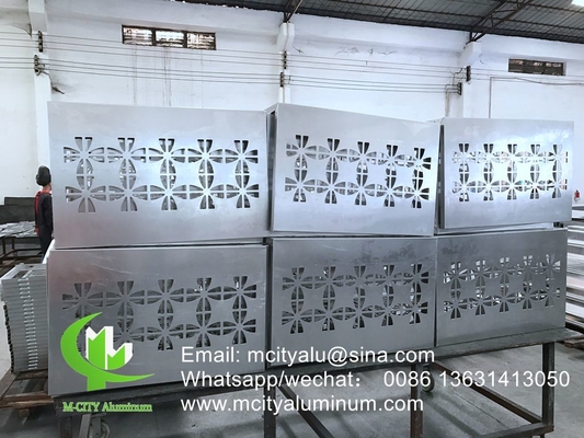 China Fabrik super langlebige Pulver beschichtet Aluminium CNC perforierte dekorative Platte für Fassade Wandplatte Verkleidungsplatte