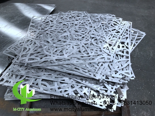 Lasergeschnittene Bleche mit Pulverbeschichtung Aluminium CNC lasergeschnittene Dekorationsplatte für Fassadenwandplatte Verkleidungsplatte
