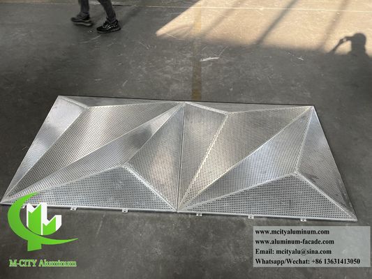 3D-Fassadendesign Metallblech Aluminiumbeschichtung Perforationsblech
