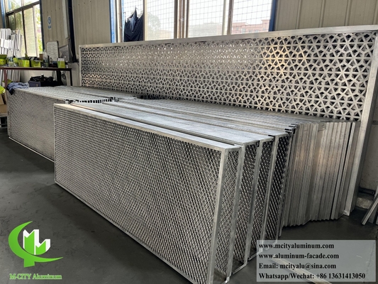 Aluminium-Bildschirm Metallnetz mit Rahmen für die Privatsphäre Raum Trennscheibe Außen-Innenarchitektur