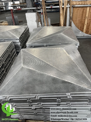 3D-Metallblech-Aluminium-Fassadensystem-Phororationsmuster für Außendekoration