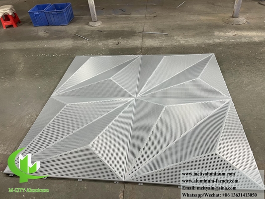 Perforierte Metallfassaden Design Aluminiumbeschichtung PVDF Beschichtung Langlebig