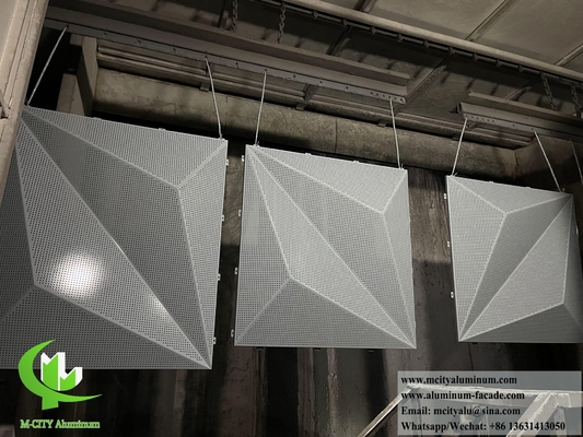 Perforierte Metallfassaden Design Aluminiumbeschichtung PVDF Beschichtung Langlebig