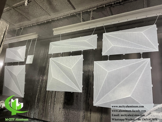 Perforierte Metallfassaden Design Aluminiumbeschichtung PVDF Beschichtung Langlebig