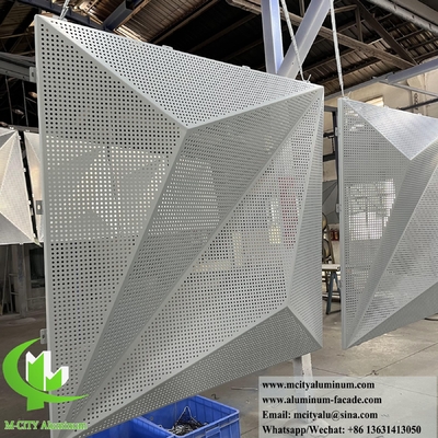 3D-Metallbeschichtung Aluminiumfolie für Außenfassadendekoration