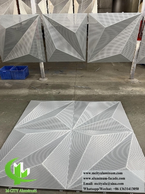 Architektonische 3D-Aluminiumverkleidung Wandplatten Fassaden Perforationssystem