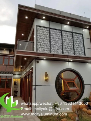Aluminiumperforierte Bleche für Fenster-Privatsphäre Schirm Zaun mit 2mm Dicke Laser-Schnitt-Bildschirm