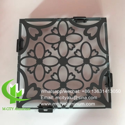 Aluminiumperforierte Bleche für Fenster-Privatsphäre Schirm Zaun mit 2mm Dicke Laser-Schnitt-Bildschirm