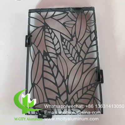 Aluminiumperforierte Bleche für Fenster-Privatsphäre Schirm Zaun mit 2mm Dicke Laser-Schnitt-Bildschirm