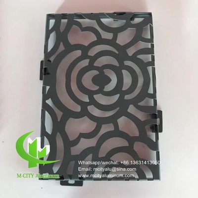 Akzo Nobel Perforierte 3mm Metall-Aluminium 3D-Fassade mit Muster-Fassadenverkleidung