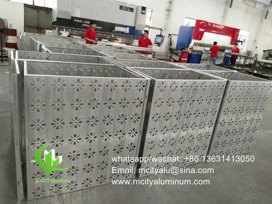 Luftkonditionierende Abdeckung Aluminium Abdeckung Metallfassade Verkleidung Biegelblatt für Vorhangwand Fassade Dekoration