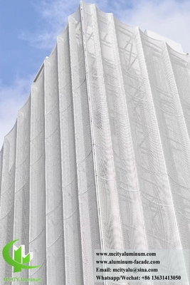 CNC Aluminium Fassadenverkleidung Panel Außenwand Dekoration Perforierter Muster