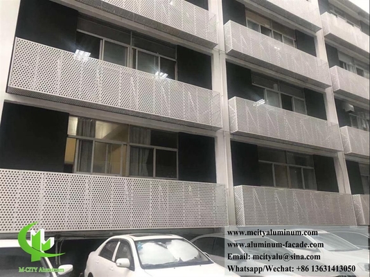 Außenperforierte Aluminiumplatten Splitterfarbe für die Fassade für die Handschraube