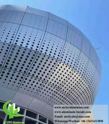 Außenwandverkleidung aus Aluminiumfolie Perforationsplatten mit PVDF-Beschichtung