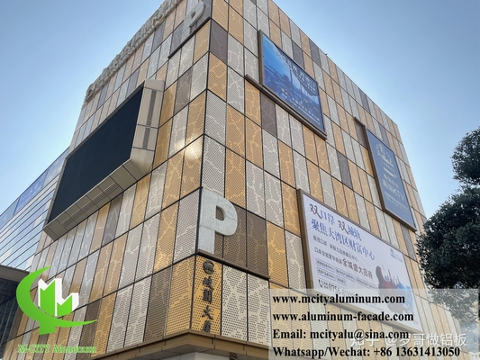 Außenwandverkleidung Metall-Aluminium-Blatt Perforierten Fassaden System