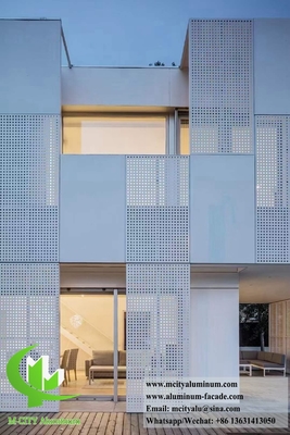 Außenwandverkleidung Metall-Aluminium-Blatt Perforierten Fassaden System