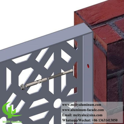 Lasergeschnittenes Metallbildschirm für Zaundekoration Aluminium 3 mm Dicke mit Muster