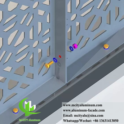 Lasergeschnittenes Metallbildschirm für Zaundekoration Aluminium 3 mm Dicke mit Muster