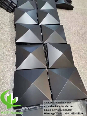 Architektonische Aluminiumwandfassaden mit 3D-Form
