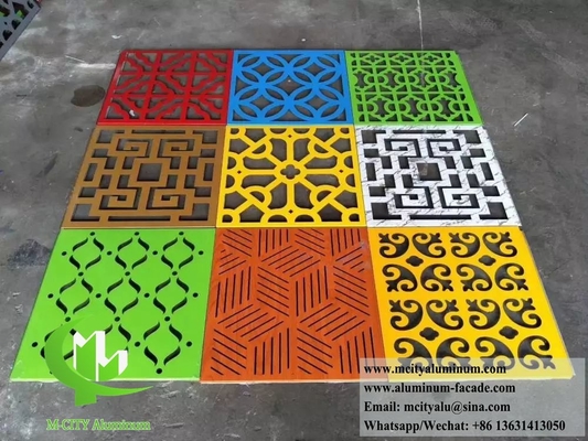 Metall-CNC-Aluminium-Gravurplatte Perforationsblech für Gebäudekoration