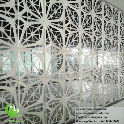 3D-Metallbeschichtung Aluminiumplatten mit CNC-Schnittmustern Außendekoration